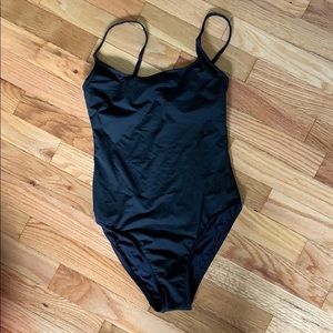 Black one piece swimsuit J. Crew